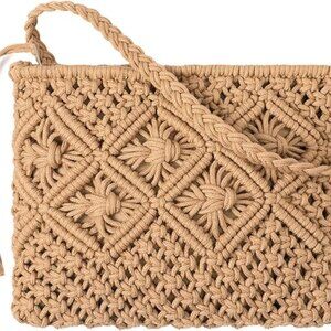 Woven Crossbody Bags Boho Crossbody Purse Brown